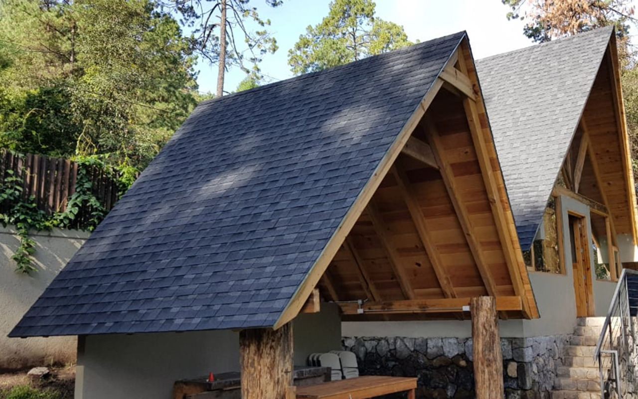 TEJA ASFÁLTICA modelo CAMBRIDGE color DUAL BLACK marca IKO