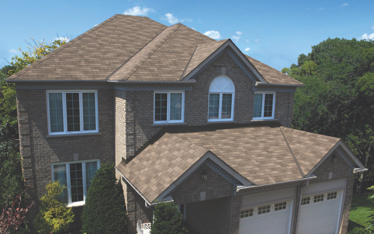 Detalle de teja asfáltica